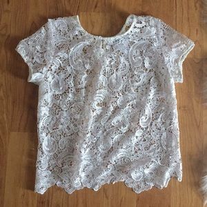 White lace top